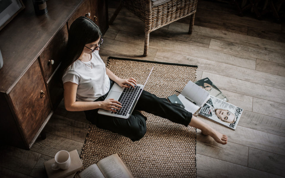 Mujer notebook