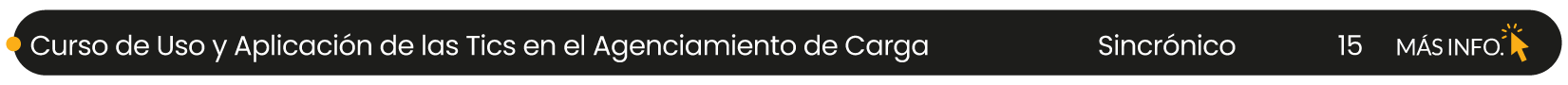 curso de uso y aplicaciones de las tics en el agenciamiento de carga